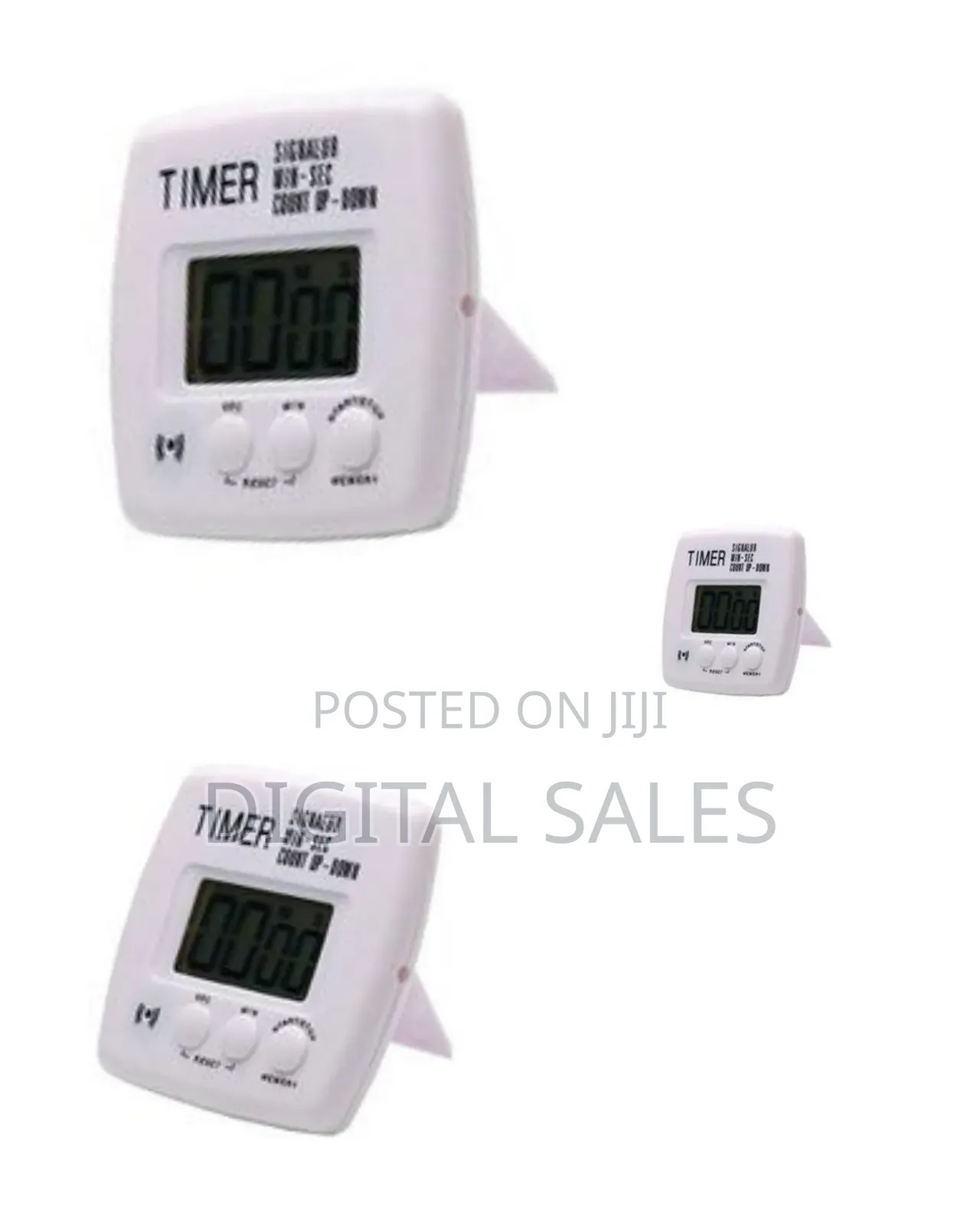 Magnetic Digital Kitchen Timer With Large Lcd Display