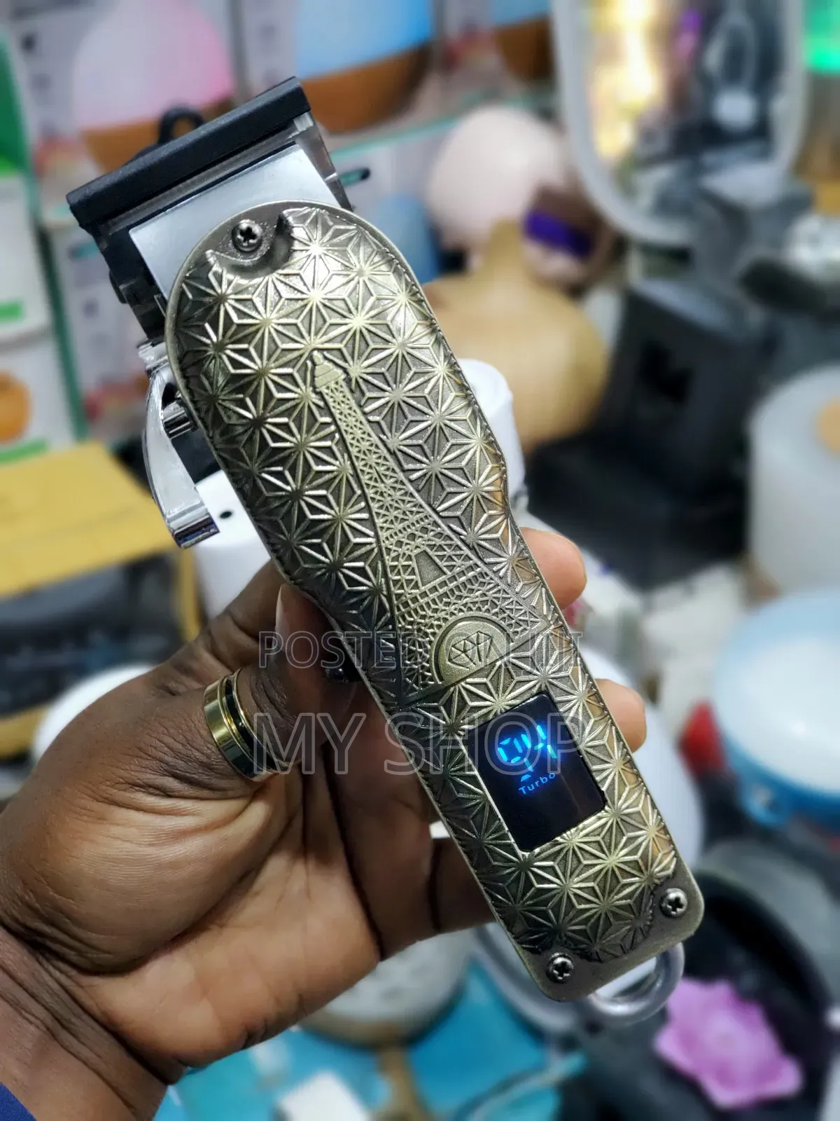 Professional LCD Display Rechargeable Hair Clipper
