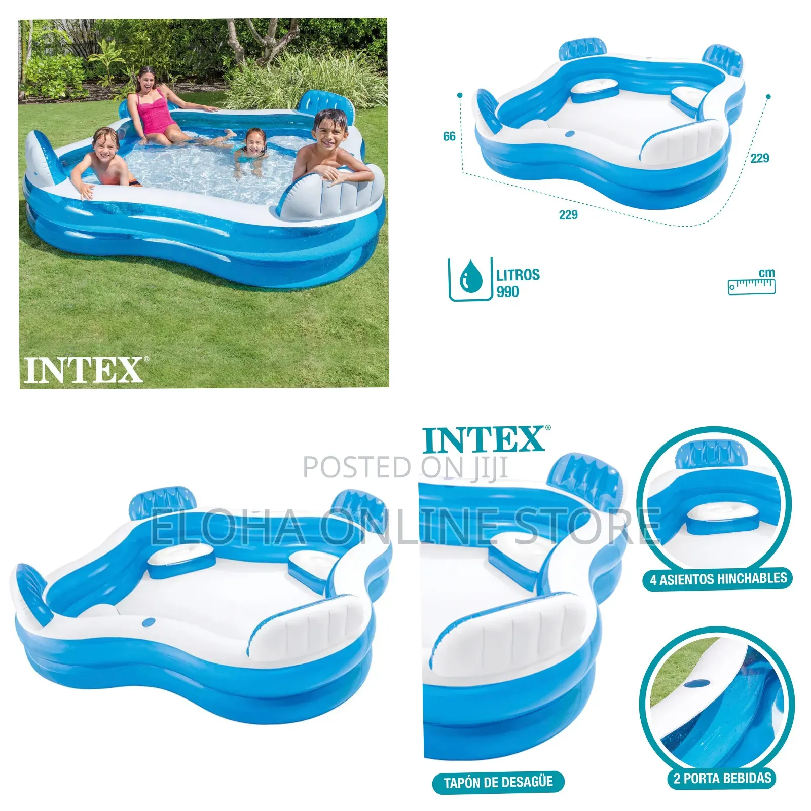 Intex Swim Center Family Lounge Pool