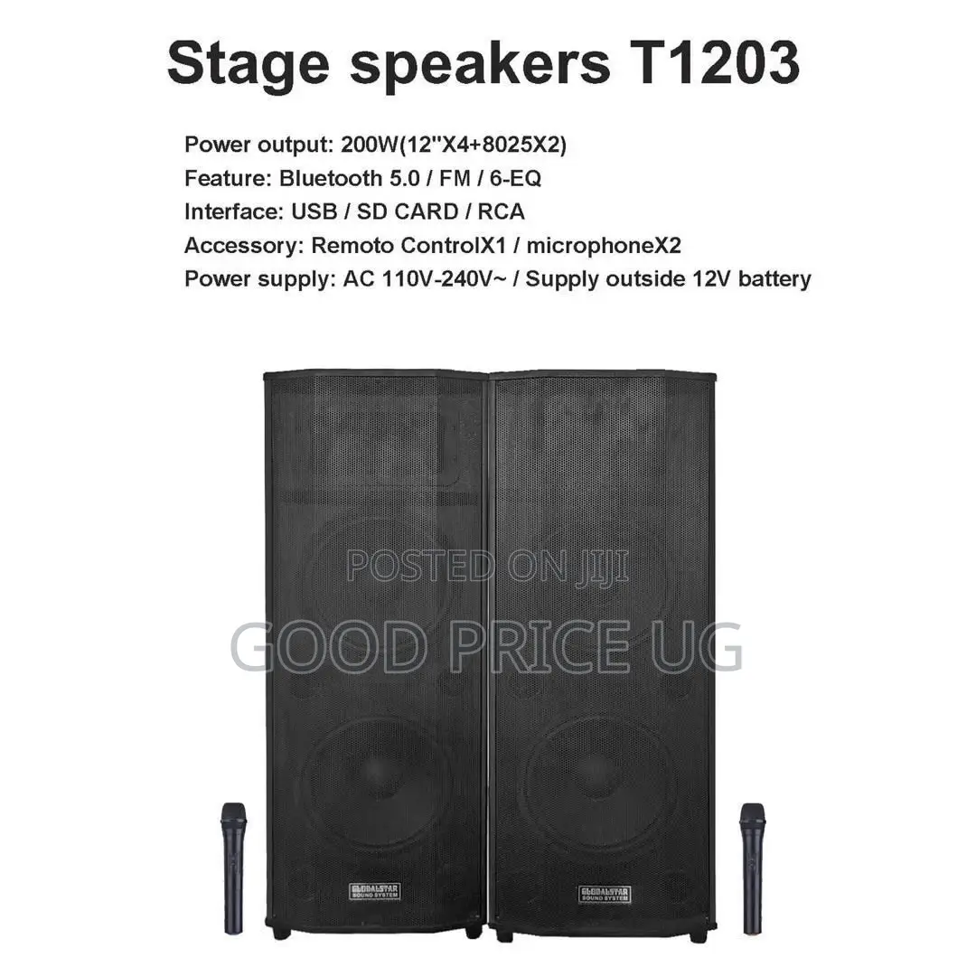 Globalstar Stage Speakers Model T1203.