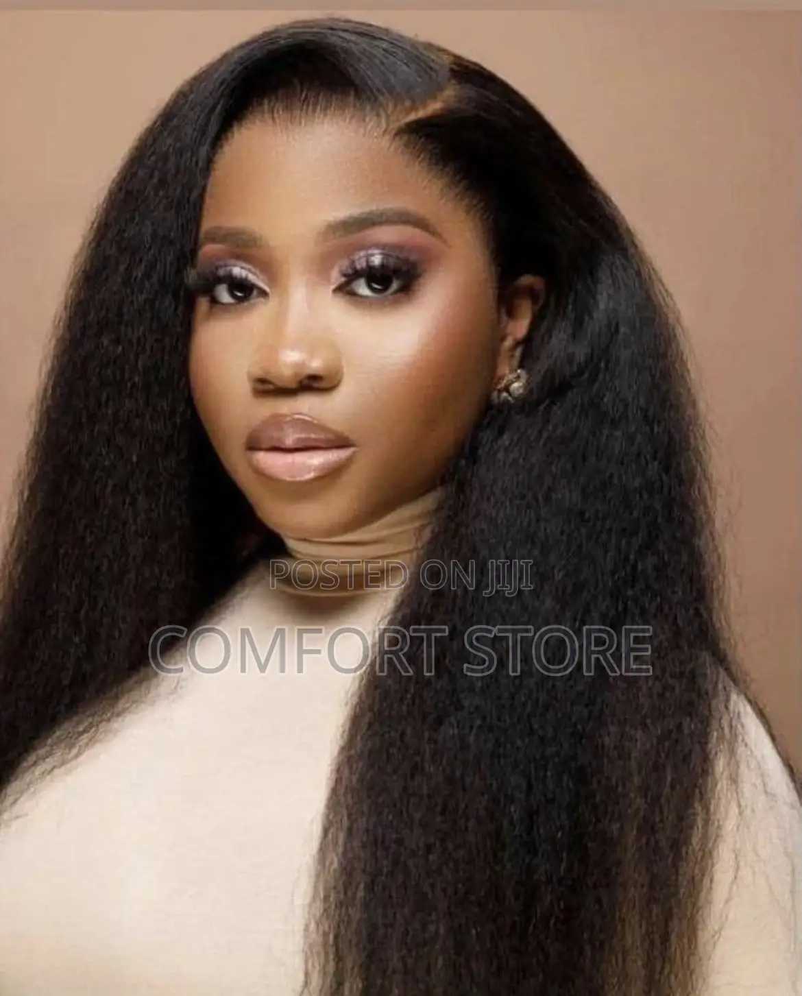 13 *4 Natural Hair Wig With a Full Lace Closure 18 Inches