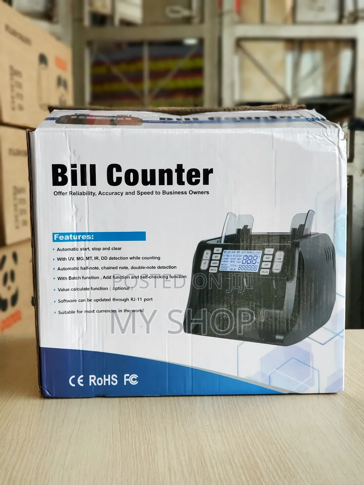 Commercial Bill Counter With Fake Money Detector