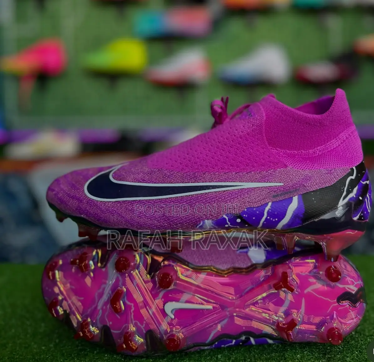 Original Purple Nike Phantom Gx Thunder Elite Df Fg Football Boots