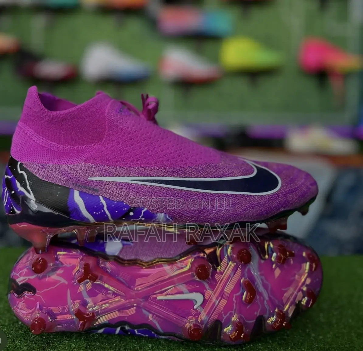 Original Purple Nike Phantom Gx Thunder Elite Df Fg Football Boots