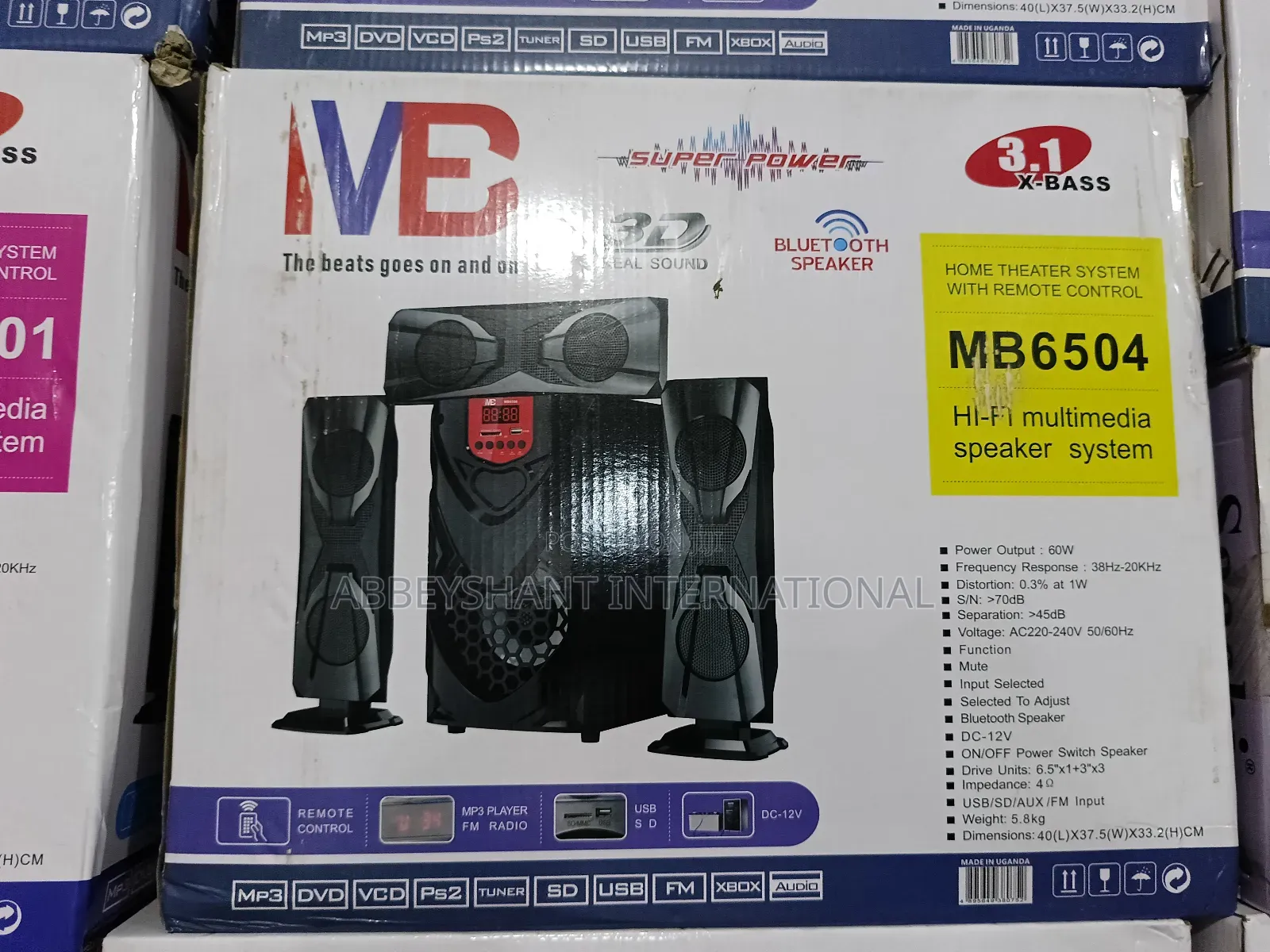 3.1 Channel Hi-Fi Multimedia Home System/Woofer