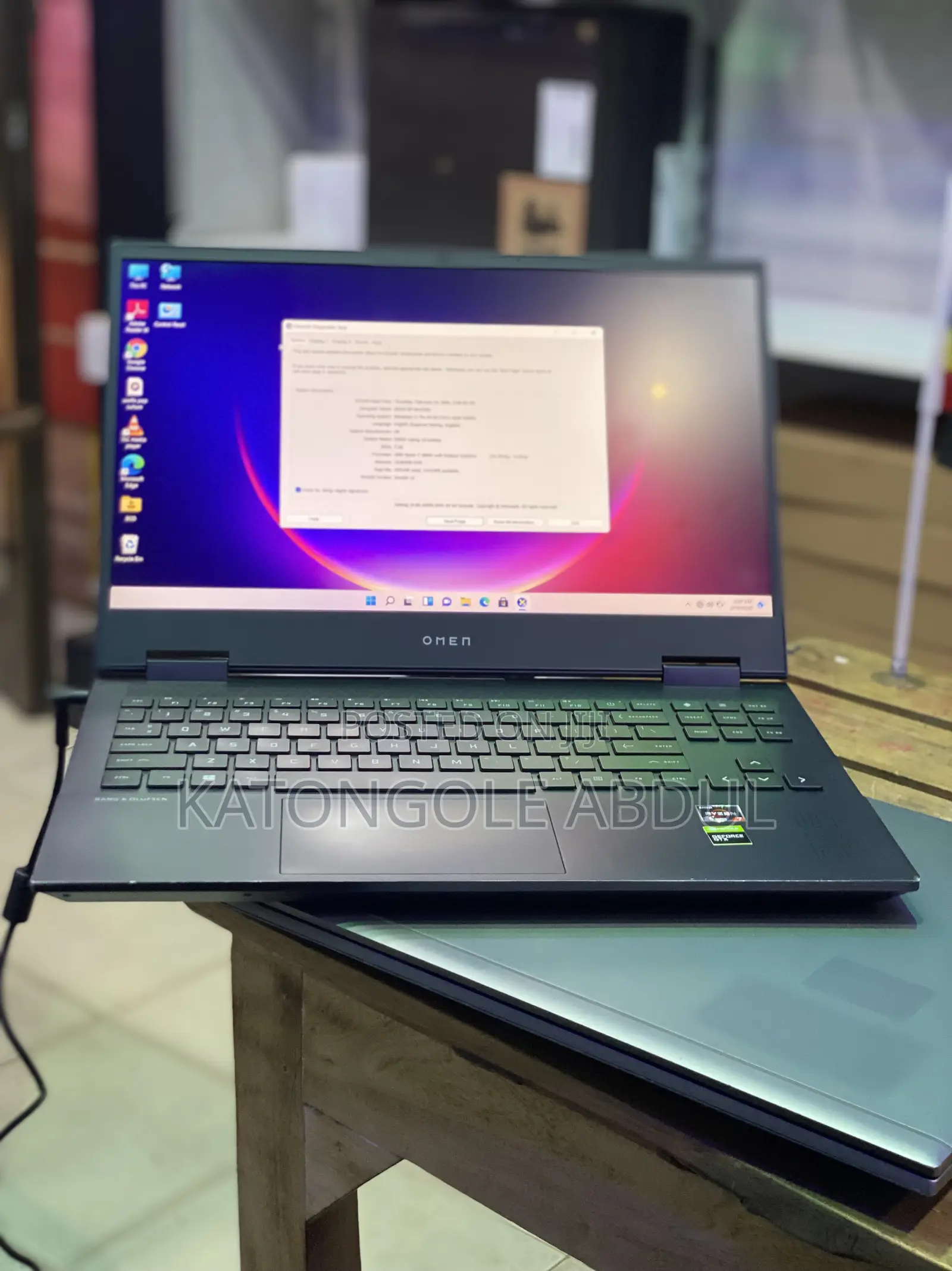New Laptop HP Omen 15 16GB AMD Ryzen 7 SSD 512GB