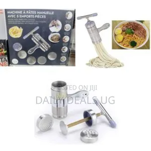 Manual Pasta Maker With 5 Molds - Multicolor