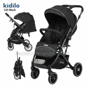 Lightweight Baby Stroller – Foldable Travel Pram With Safety Harness