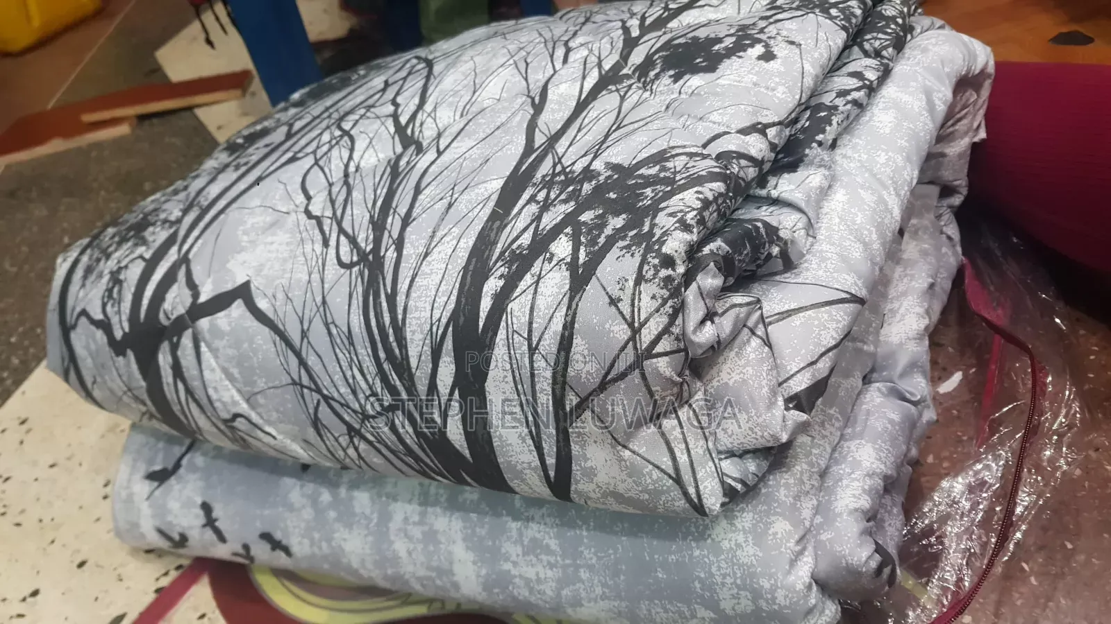 Bedcover 4 Piece. Has A Bedsheet, Two Pillow Cases And A Duve Cover