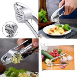 The Essential Stainless Steel Garlic Press - Multicolor