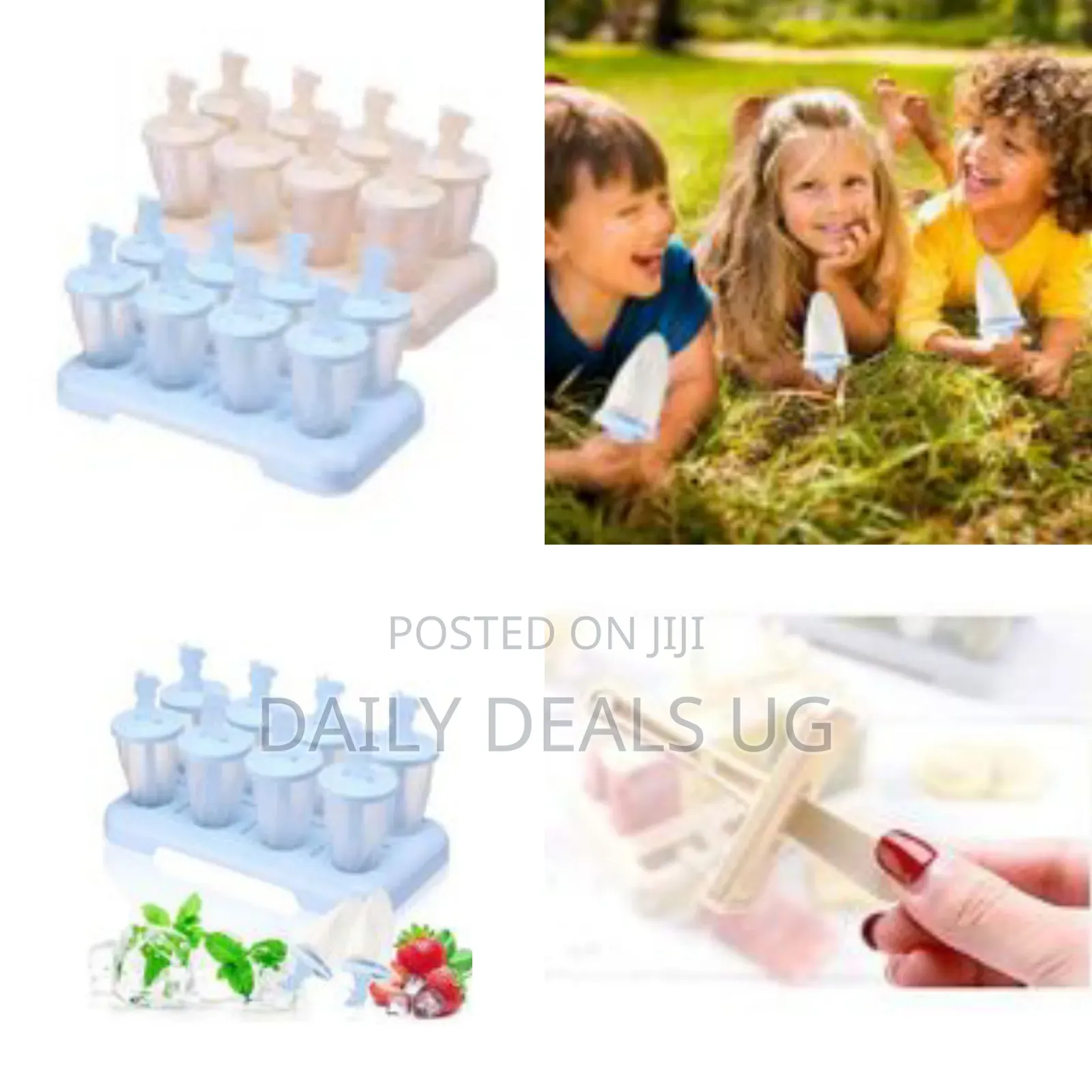 Character-Themed Reusable Ice Pop Mold Set - Multicolor