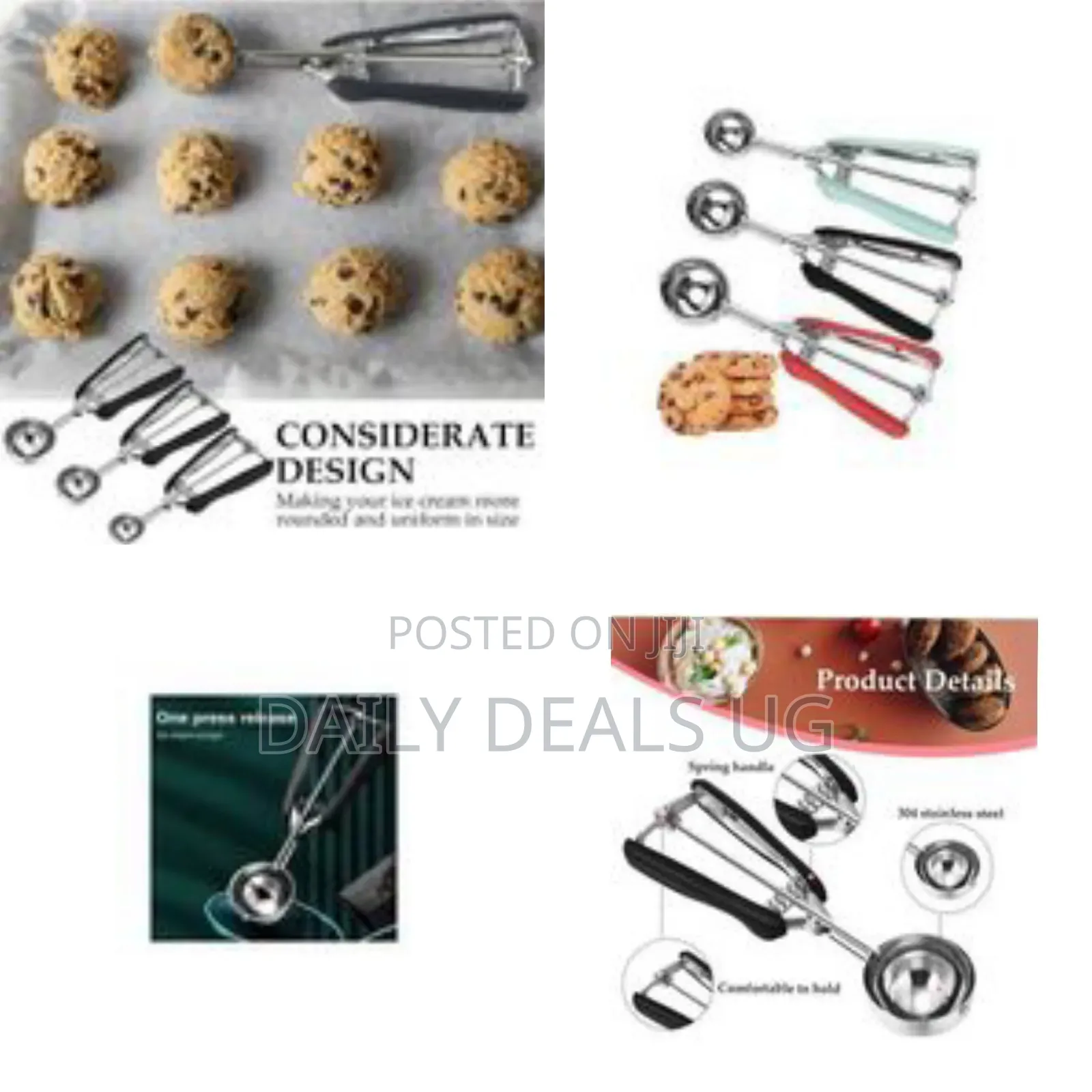 Professional Stainless Steel Ice Cream Scoop With Easy-Release Trigger