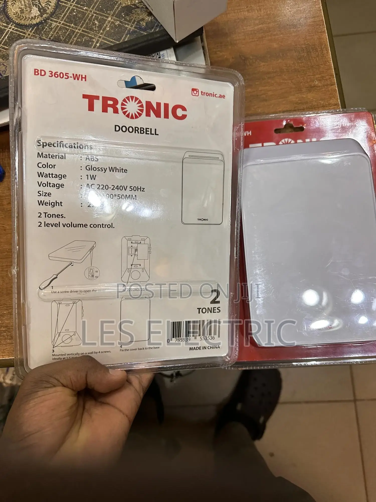 Tronic Doorbell White