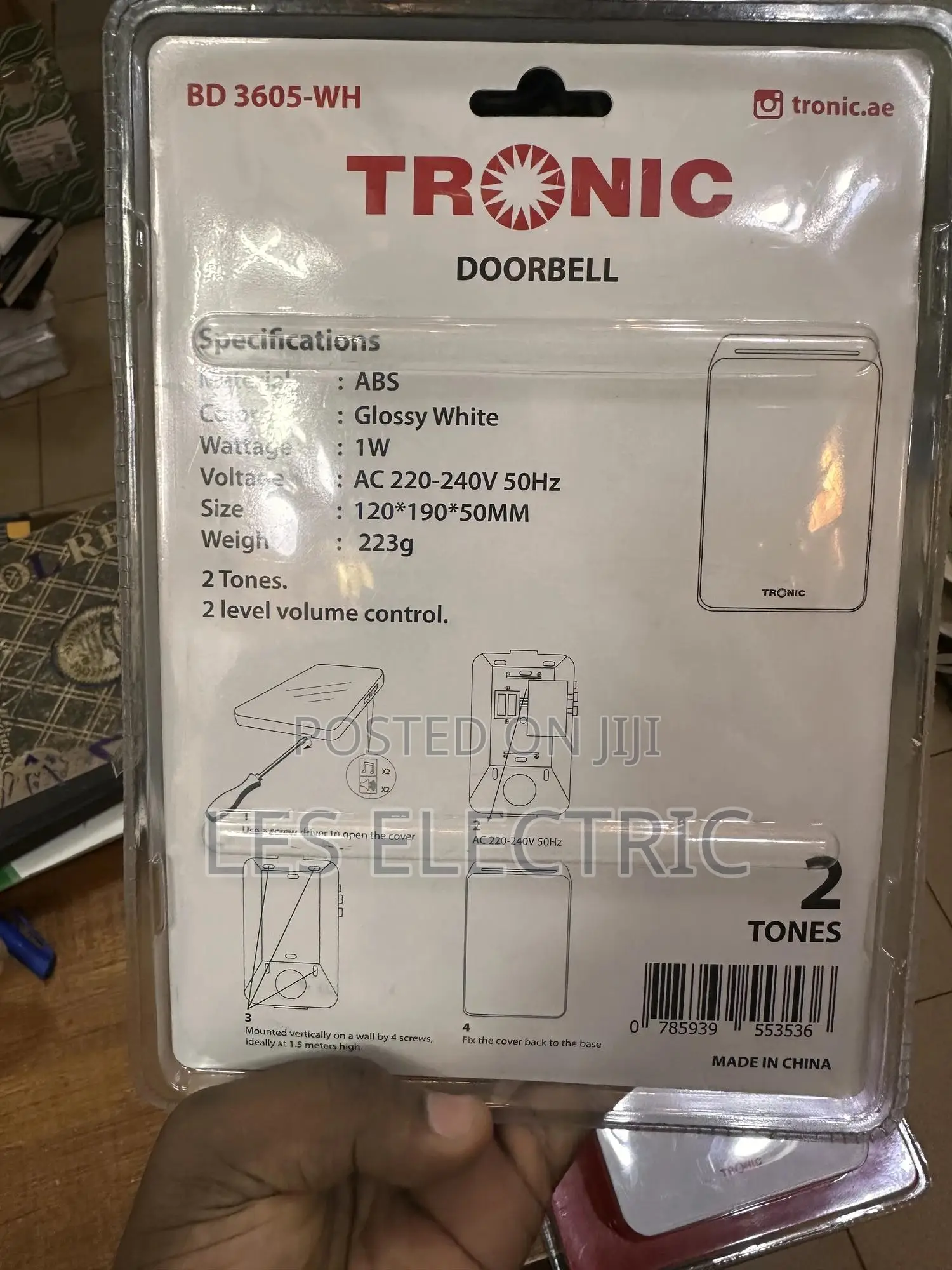 Tronic Doorbell White