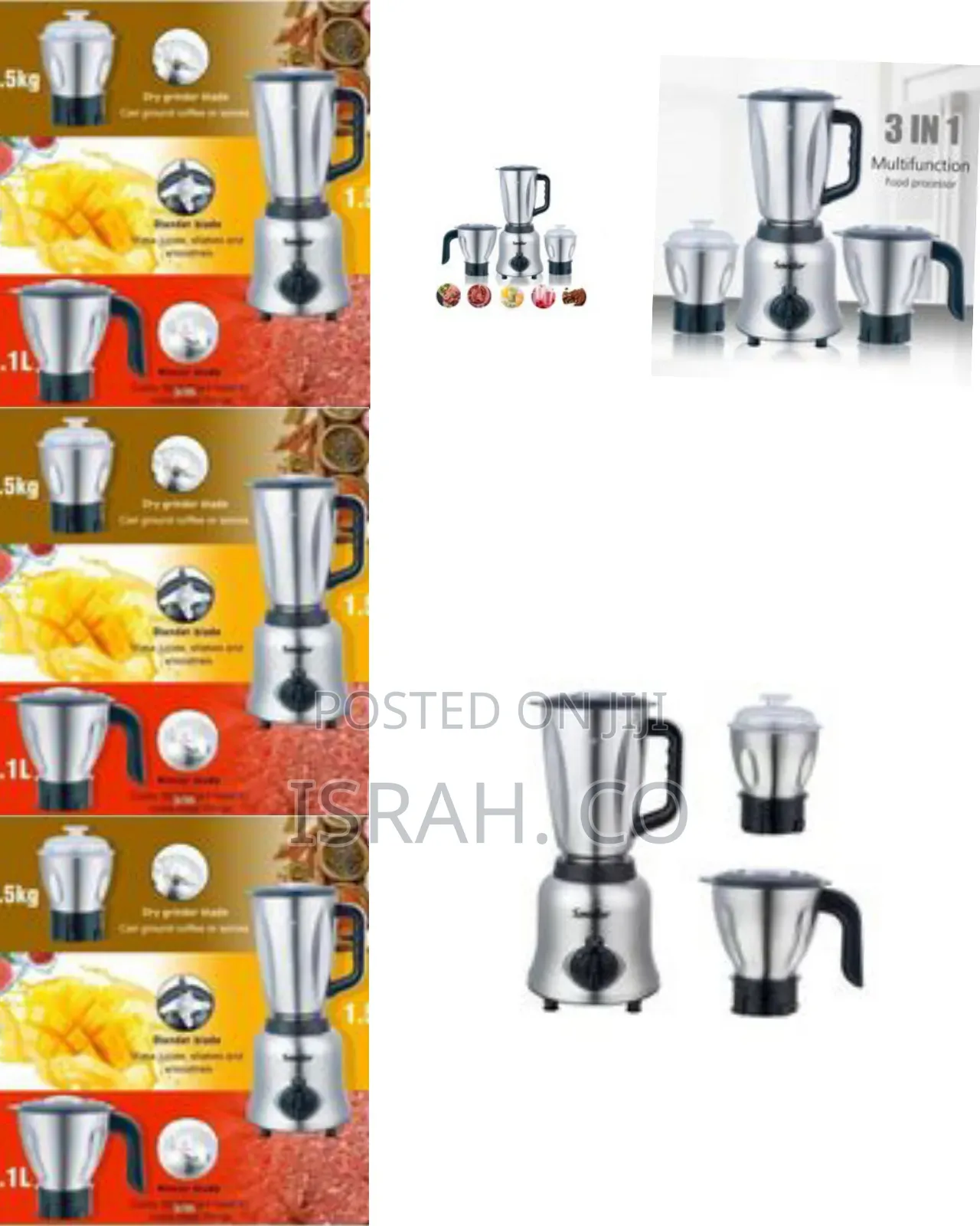 Professional Stainless Steel Multi-Jar Blender