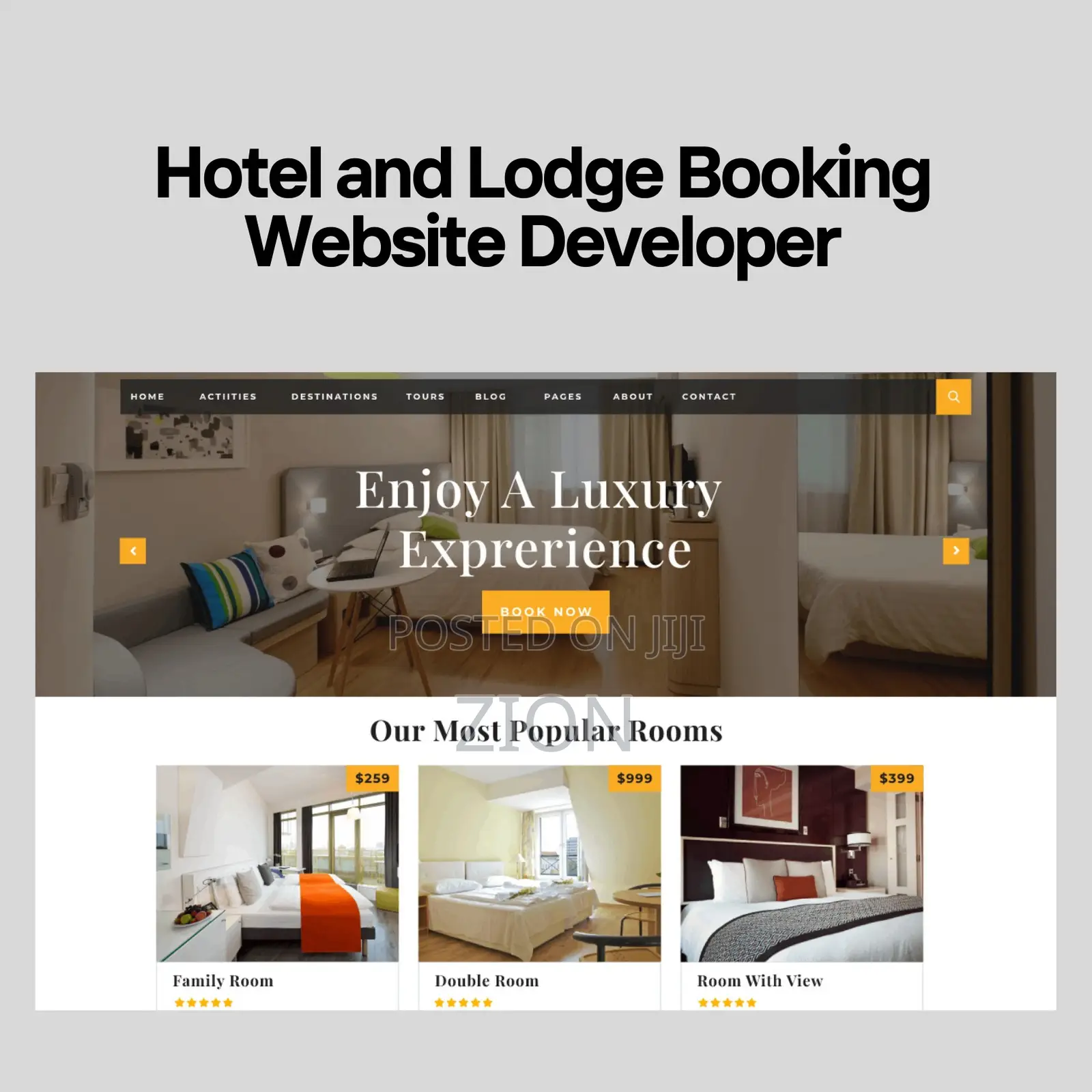 Hotel and Lodge Booking Website Developer
