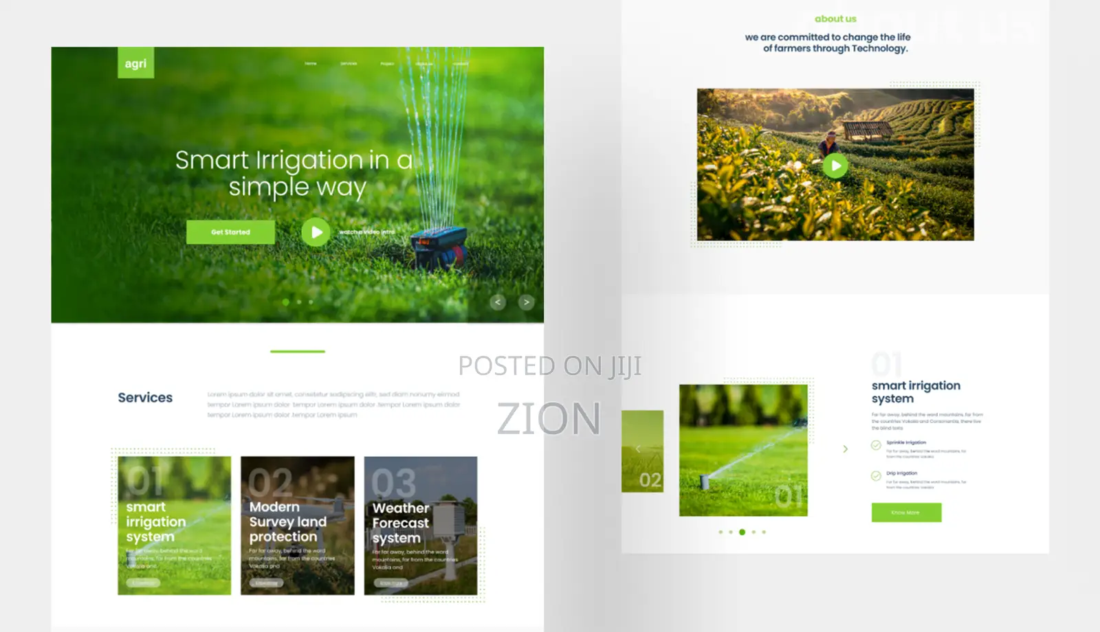 Farming and Agriculture Website Designer