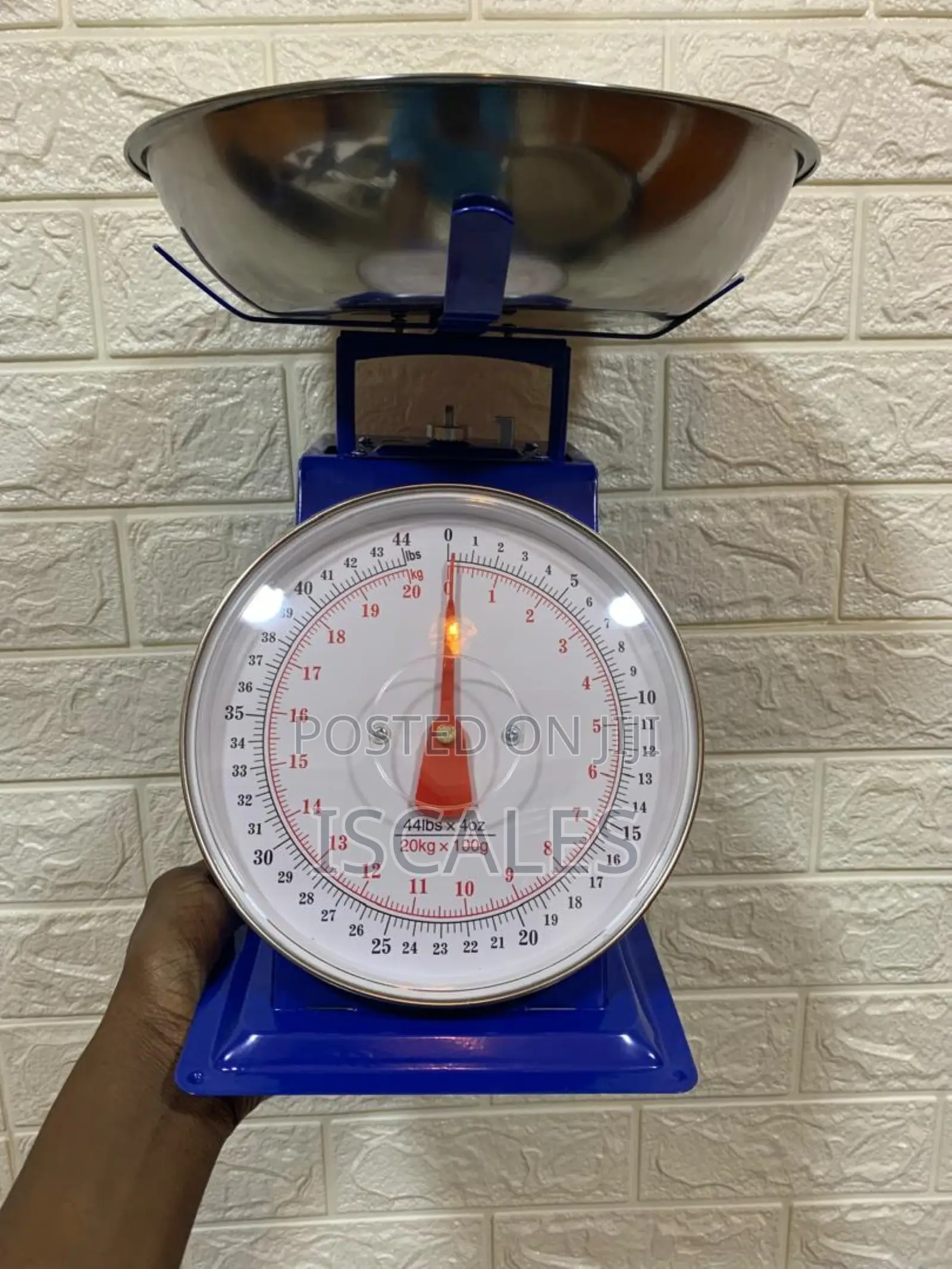 Blue 20kg Weigh Stainles Manual Weighing Scale Tabletop Weighing Scale