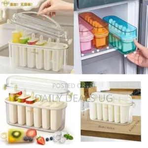 Cozyto 6-Cavity Reusable Ice Pop / Popsicle Mold Set With Lid
