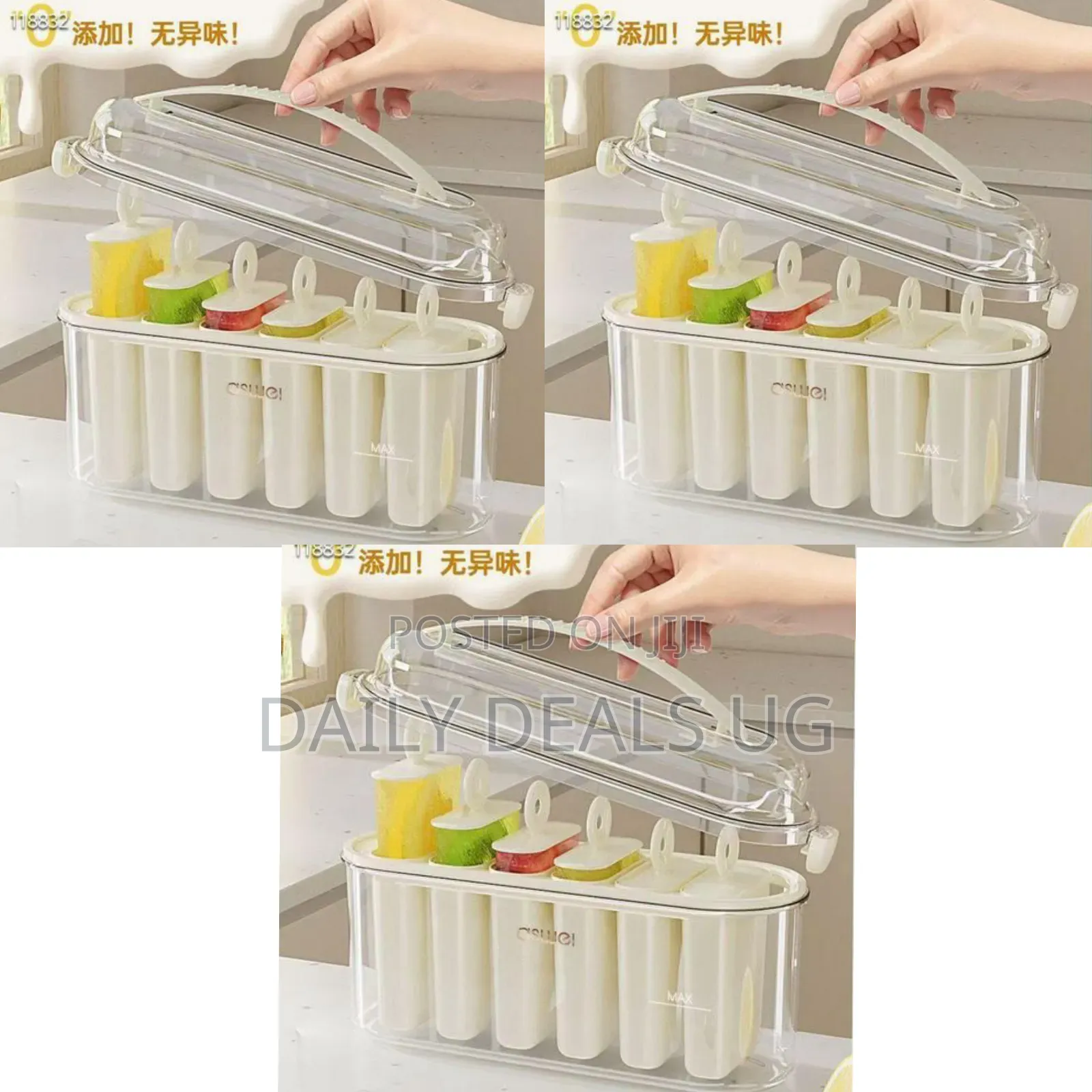 Transparent Multi-Cavity Ice Pop Maker - Transparent