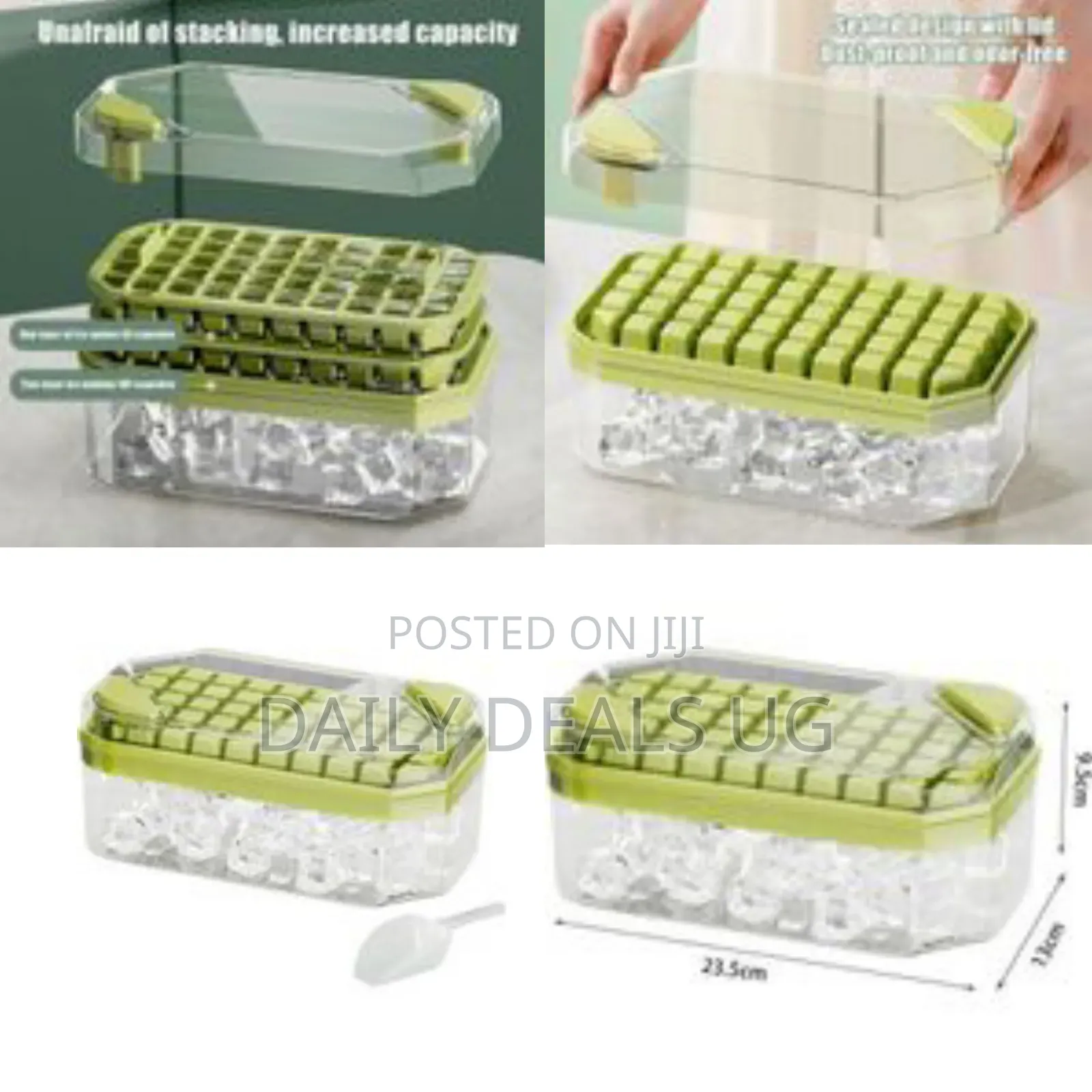 Ice Cube Tray With a Lid and a Storage Bin