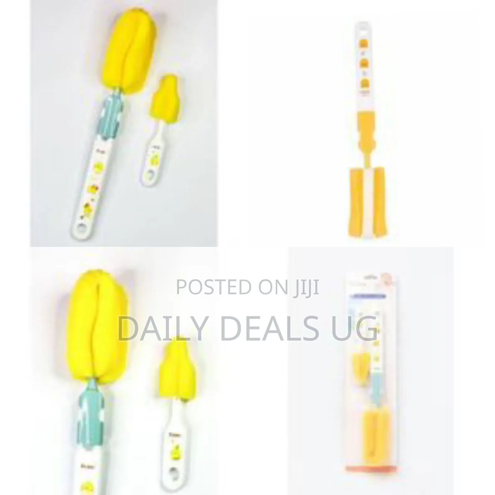 Versatile Bottle And Nipple Cleaning Sponge Set - Multicolor