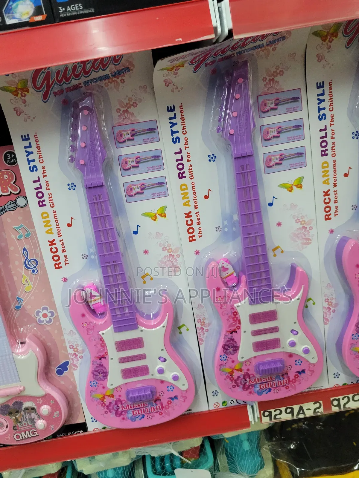 Kids Musical Toy Guitar With Lights Sound – Rock Roll Style