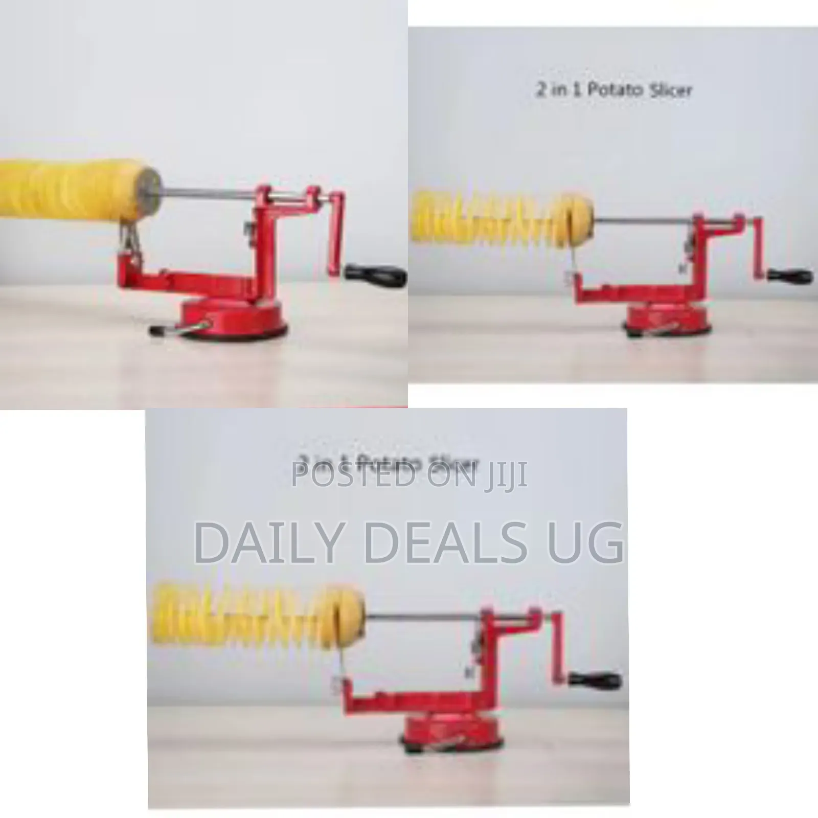Manual 2-in-1 Spiral French Fry Potato Slicer - Multicolor