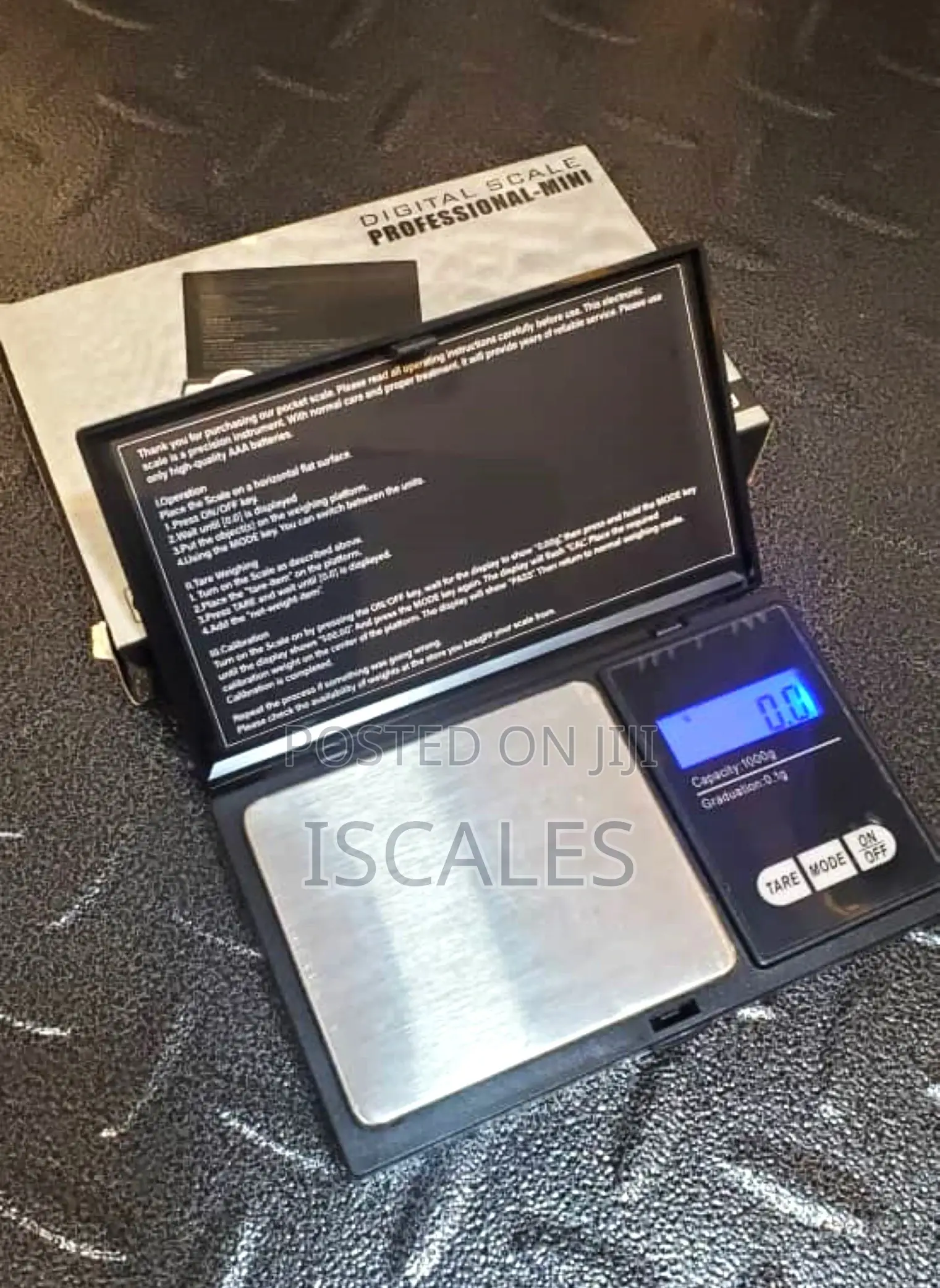 Micro Weigh1000g/0.1g Pocket Weighing Scale Mineral Weighing Scale