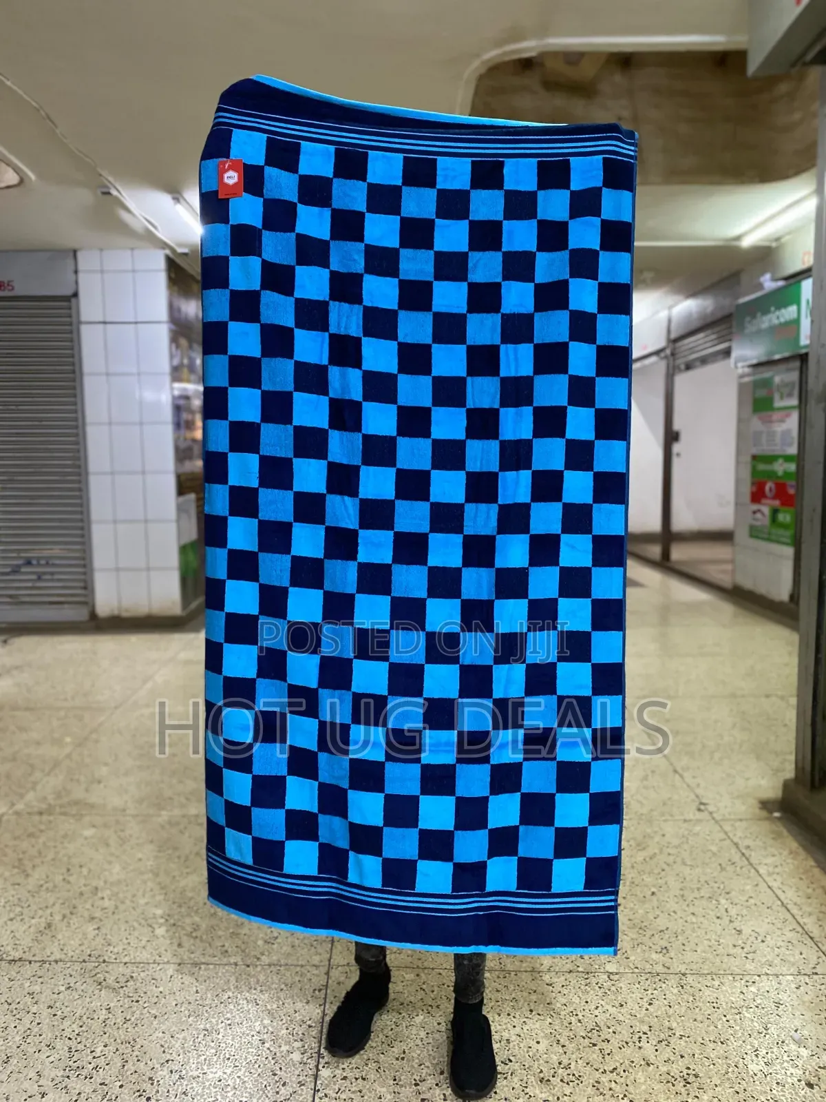 Large Size Striped Cotton Velvet Towel (90×170cm)- Multicolor