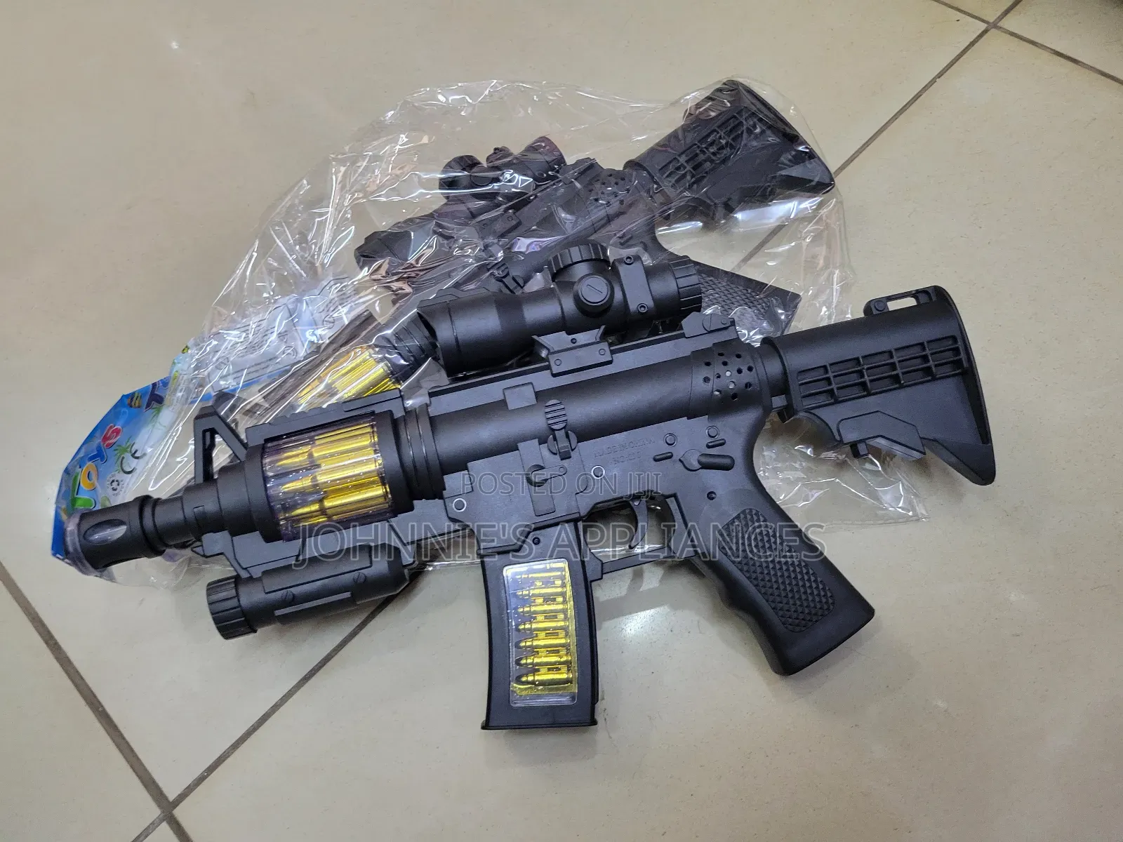 Kids Tactical Style Toy Gun With Scope, Lights Sound Effects
