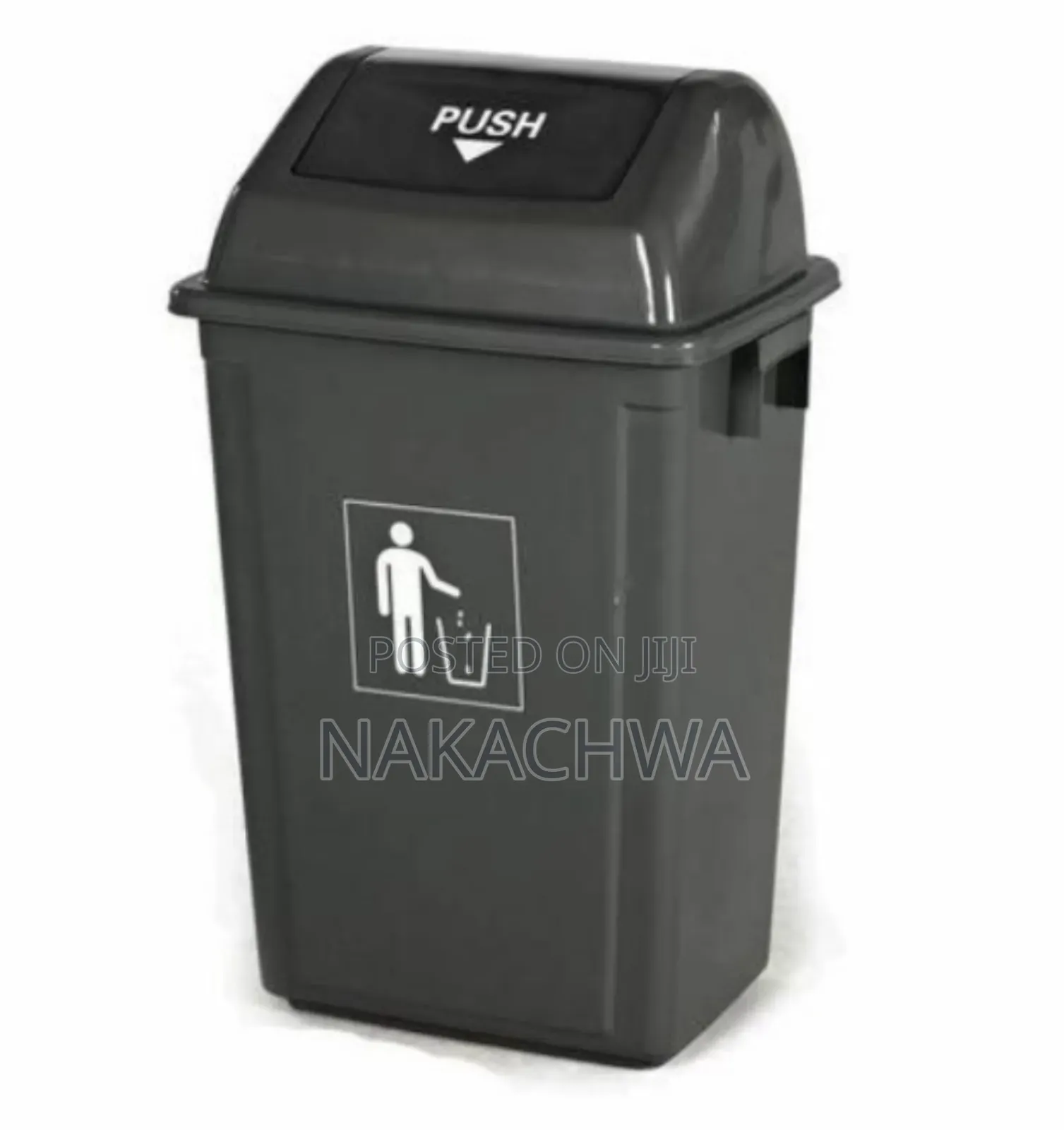 50 Litres of Plastic Swing Lid Wash Bin