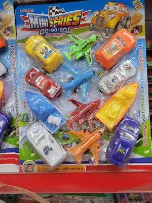 Mini Series Pull-Back Toy Vehicle Set – Cars, Planes Boats (Ages 3+)