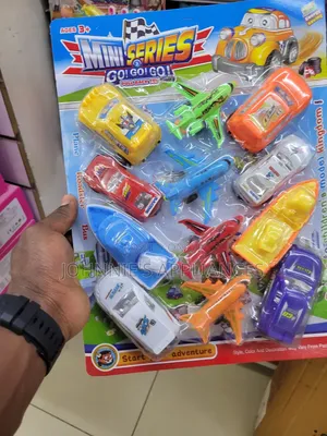Mini Series Pull-Back Toy Vehicle Set – Cars, Planes Boats (Ages 3+)