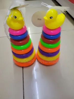 Colorful Duck Stacking Ring Toy for Kids – Educational Rainbow Tower