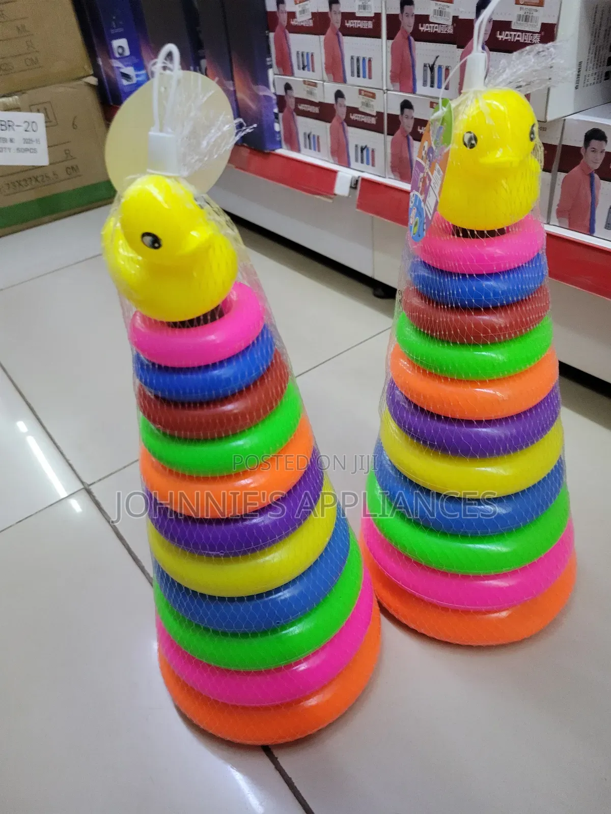 Colorful Duck Stacking Ring Toy for Kids – Educational Rainbow Tower
