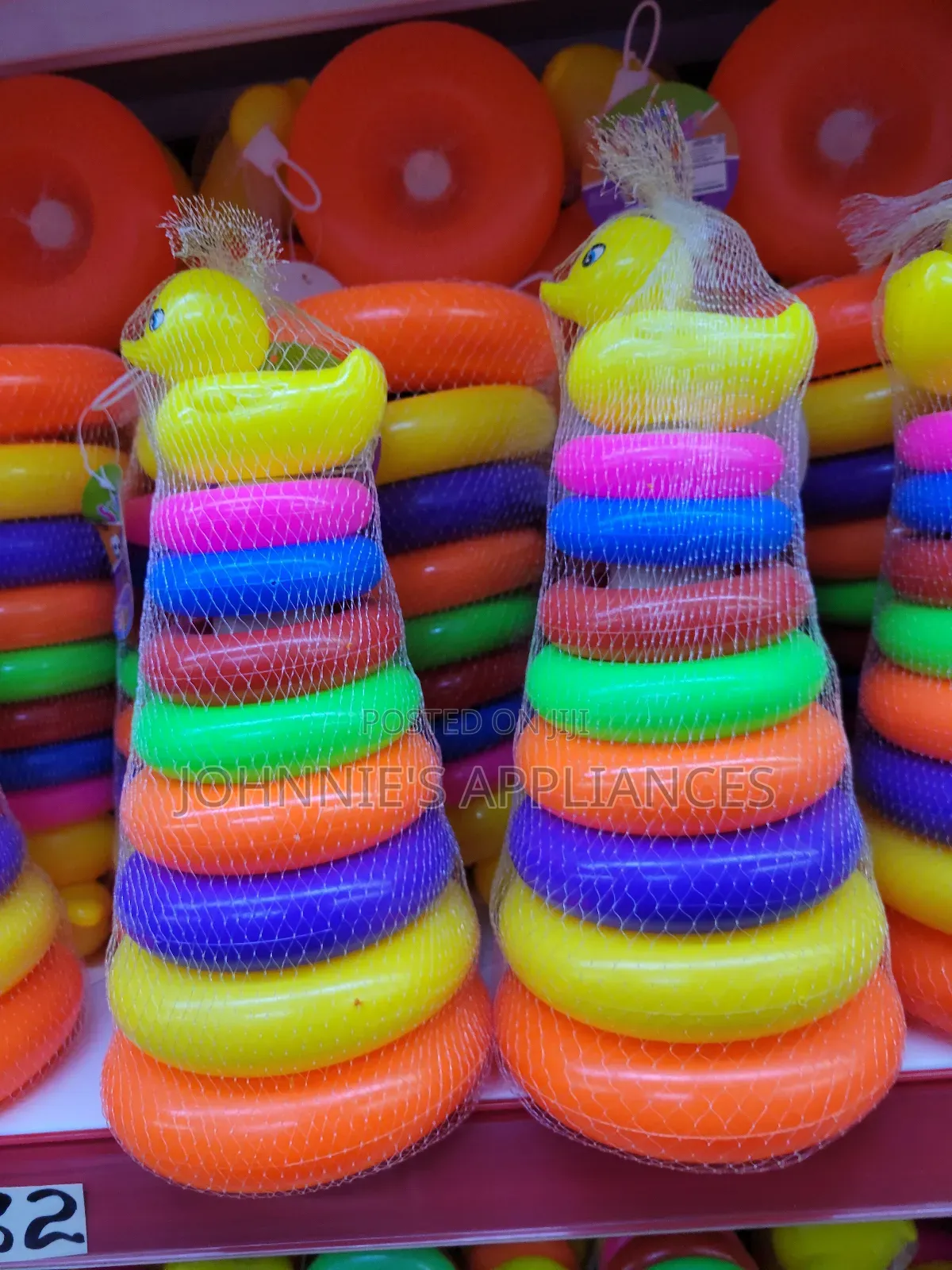Colorful Duck Stacking Ring Toy for Kids – Educational Rainbow Tower