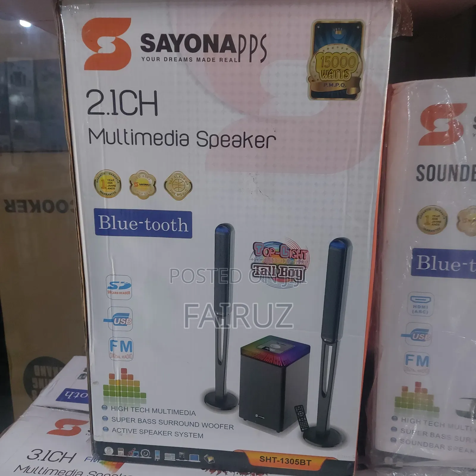 2.1ch Sayona Sound Speaker System