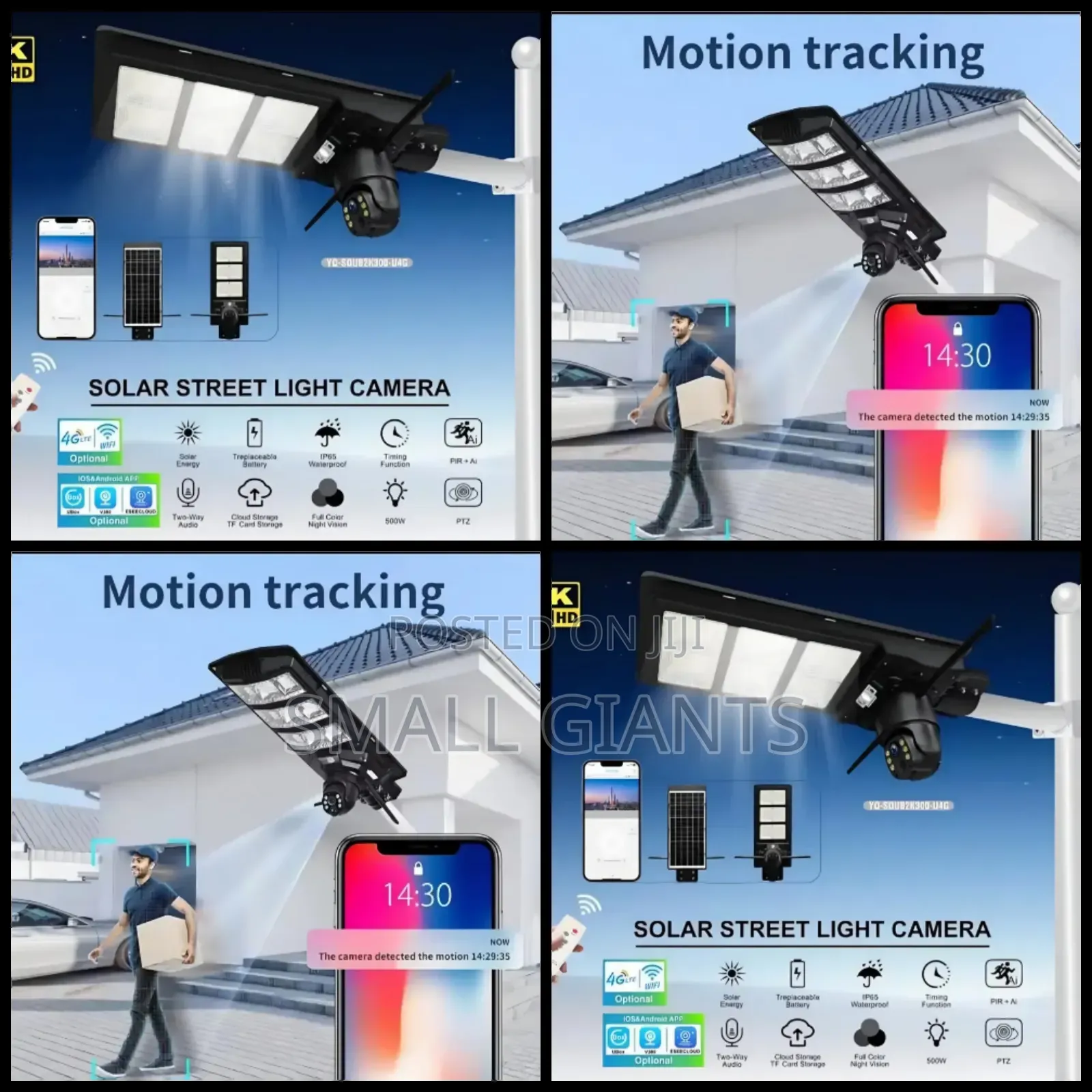 Ai Solar Camera With Street Light All In One Water-proof With Remote