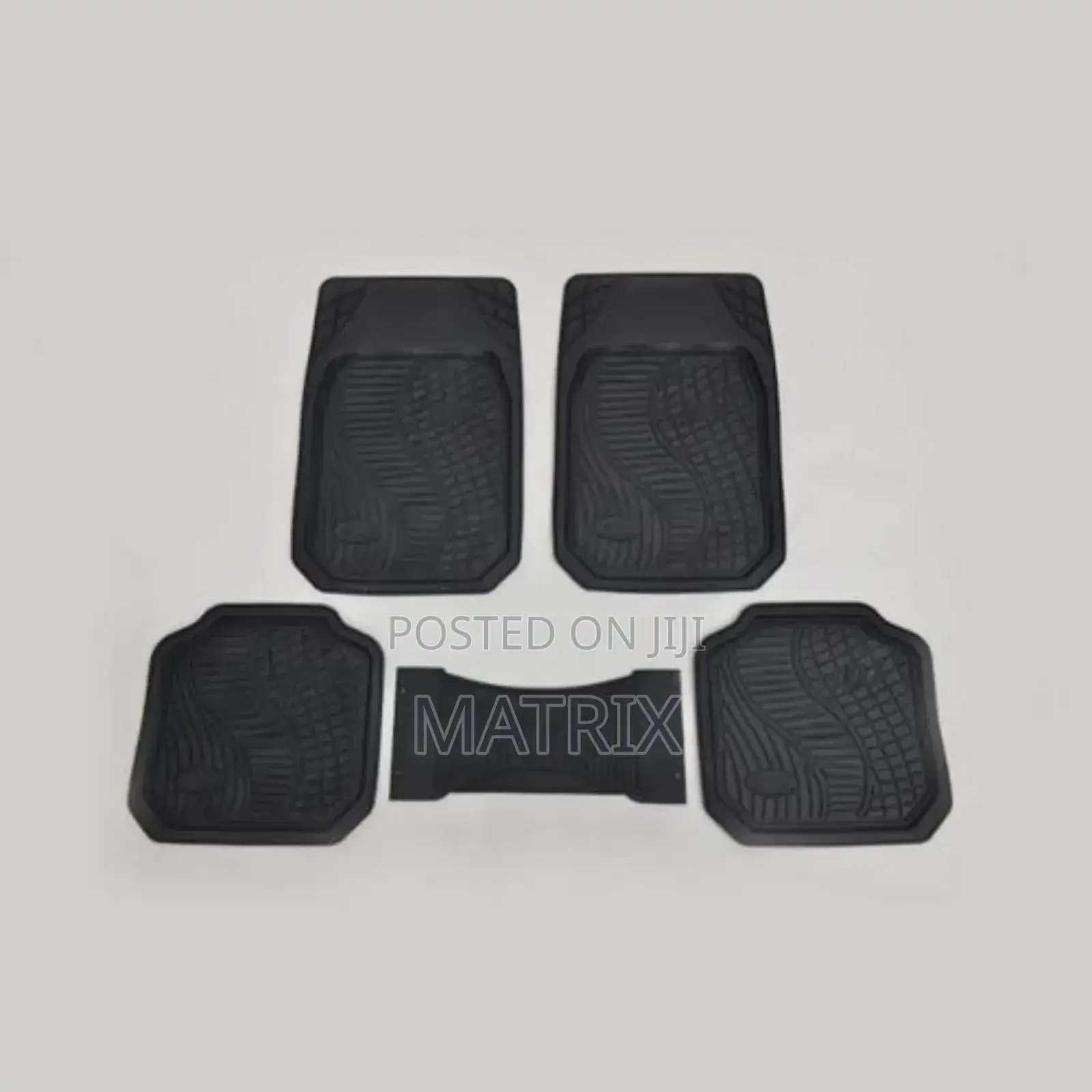 5pcs in 1 a Car Floor Carpet Rubber Black
