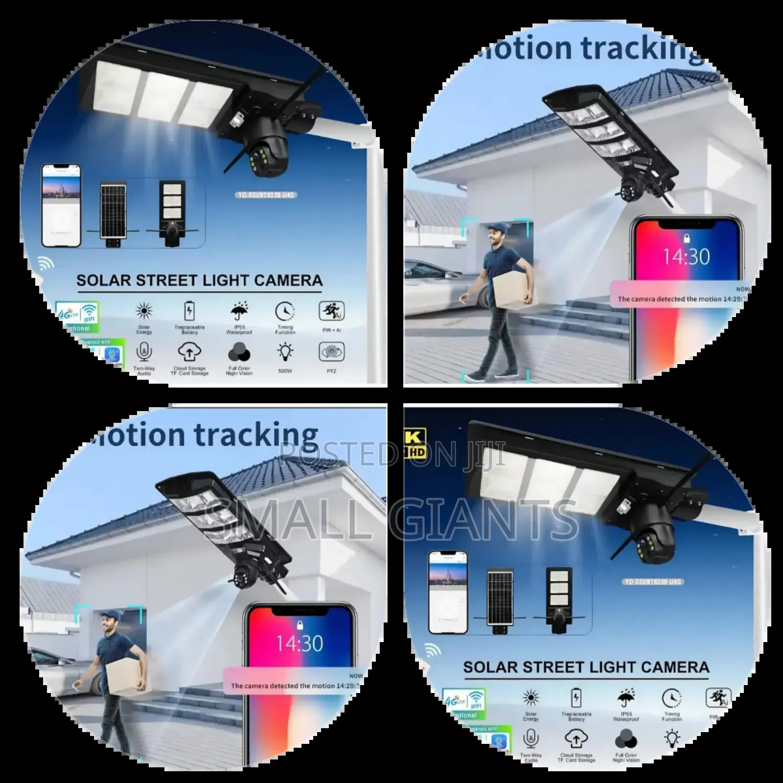 Ai Solar Camera With Street Light All In One Water-proof With Remote