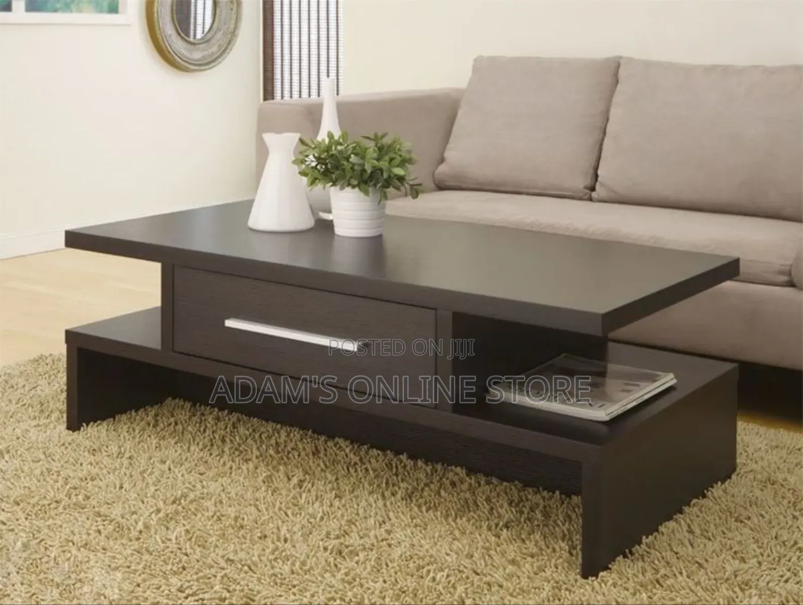 Black Center Table Simple Design