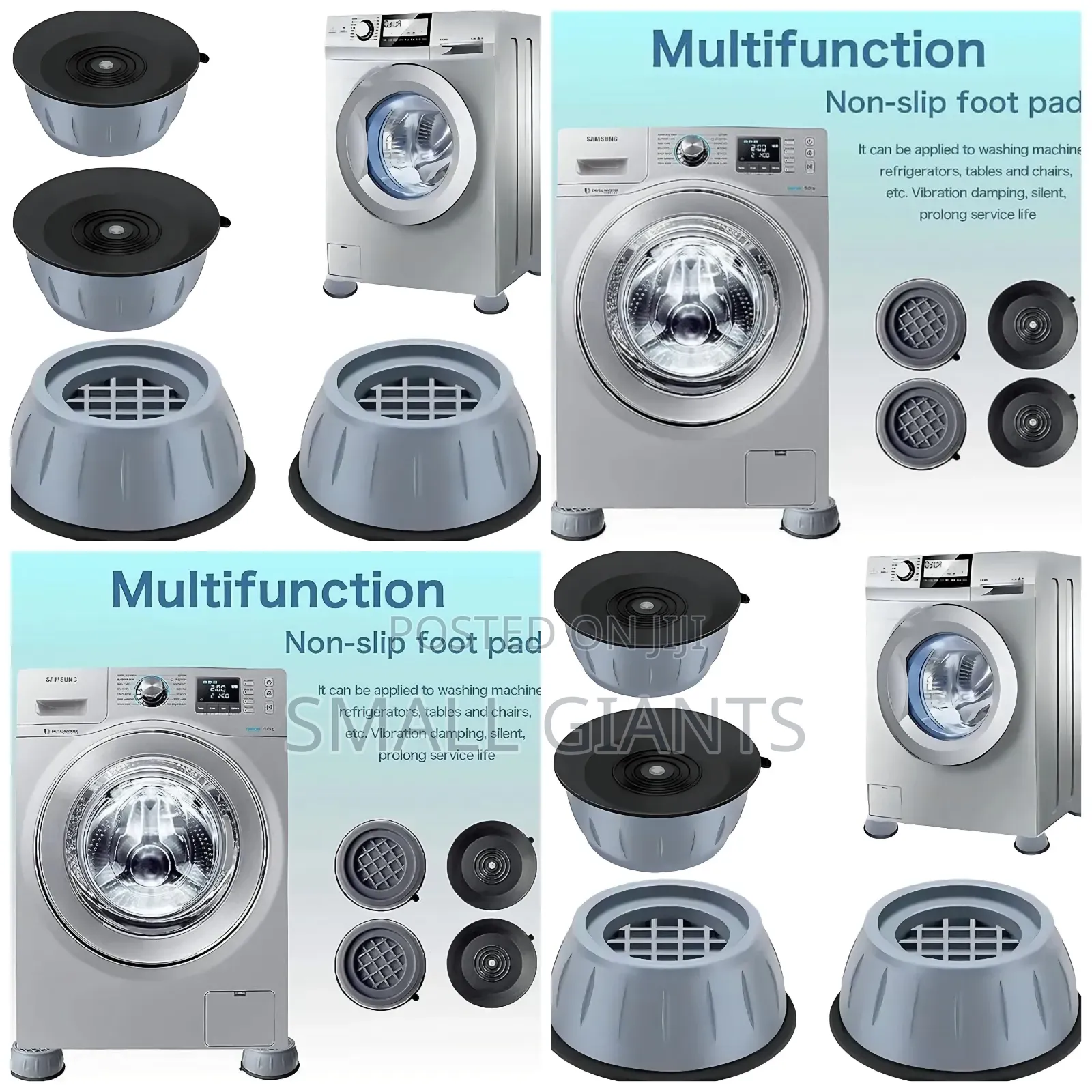 4pcs Fridge And Washing Machine Anti Vibration Shock Pads