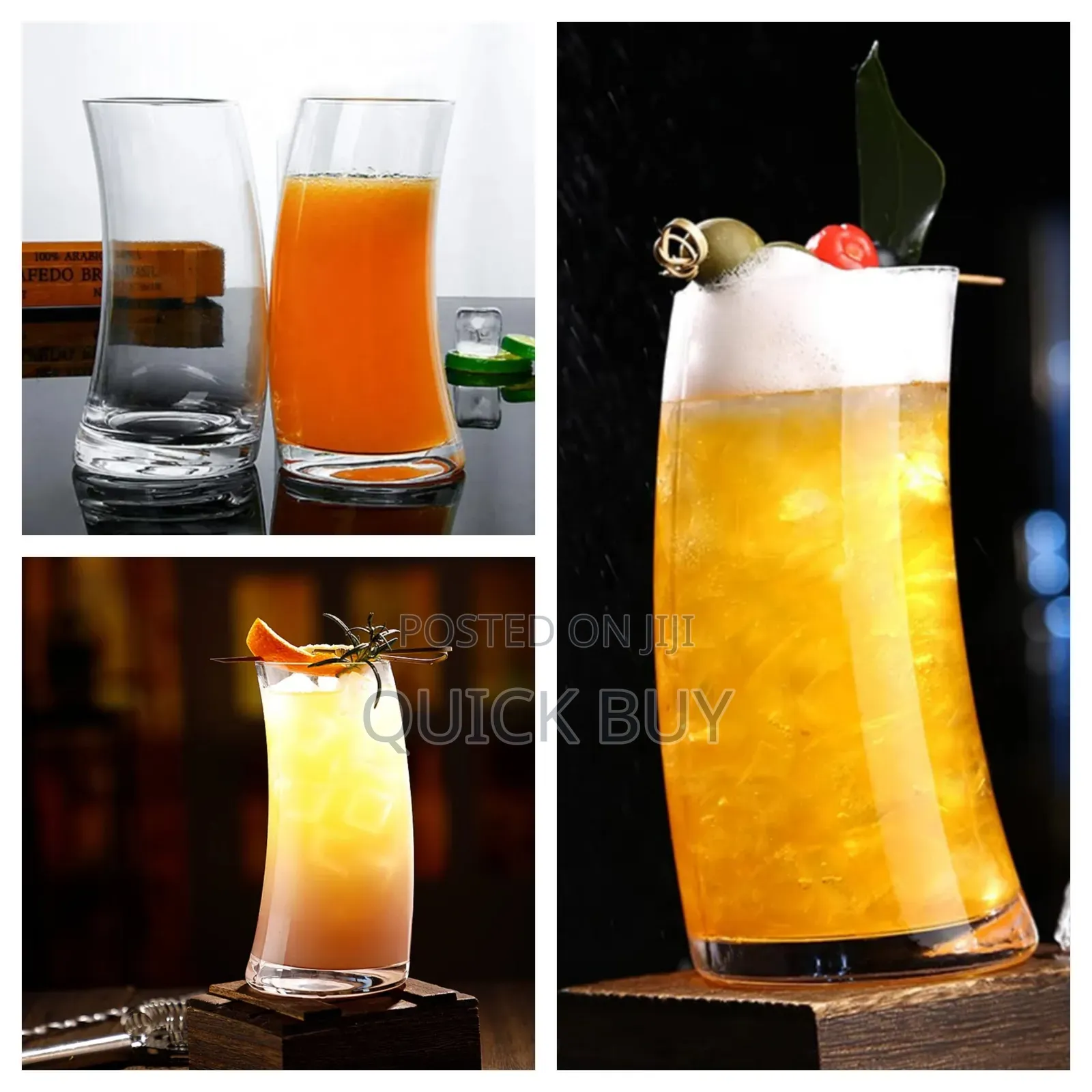 6pcscurved Cocktail Glass