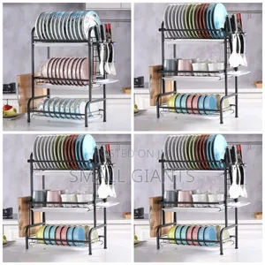 Three-tier Metal Dish Drying Rack