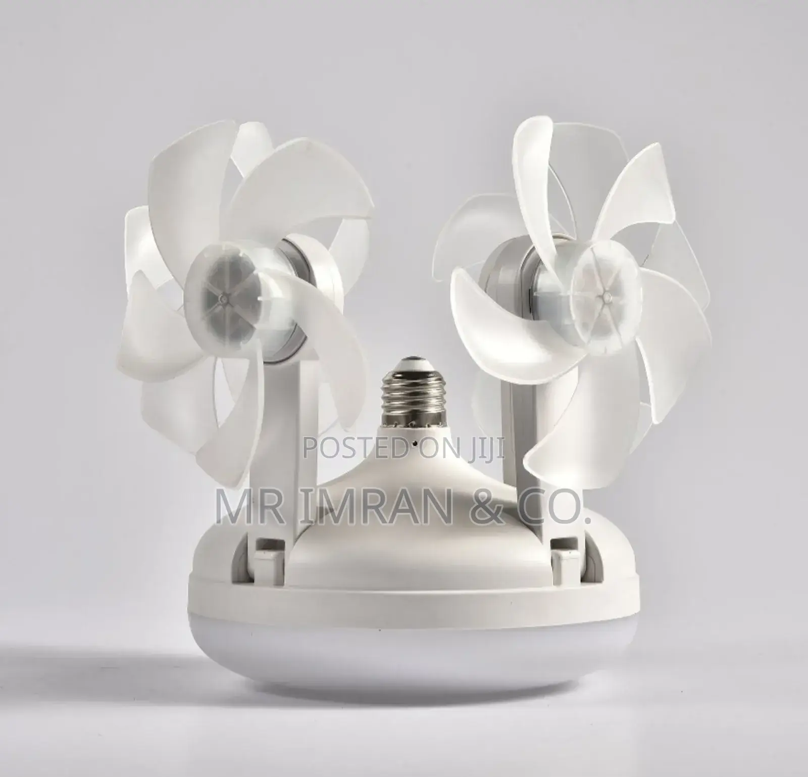 2-in-1 Drone-Style Socket Ceiling Fan With an Integrated Led Light