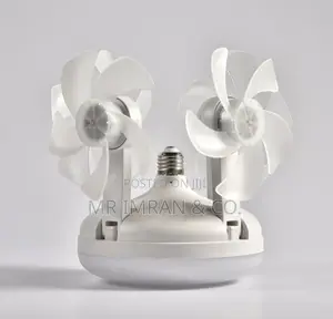 2-in-1 Drone-Style Socket Ceiling Fan With an Integrated Led Light
