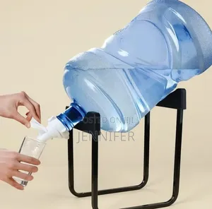 Metallic Water Bottle Rack and Tap
