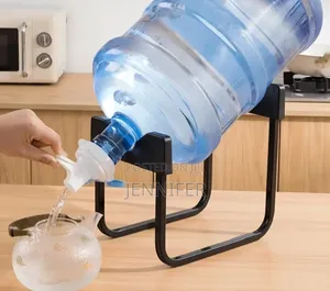 Metallic Water Bottle Rack and Tap