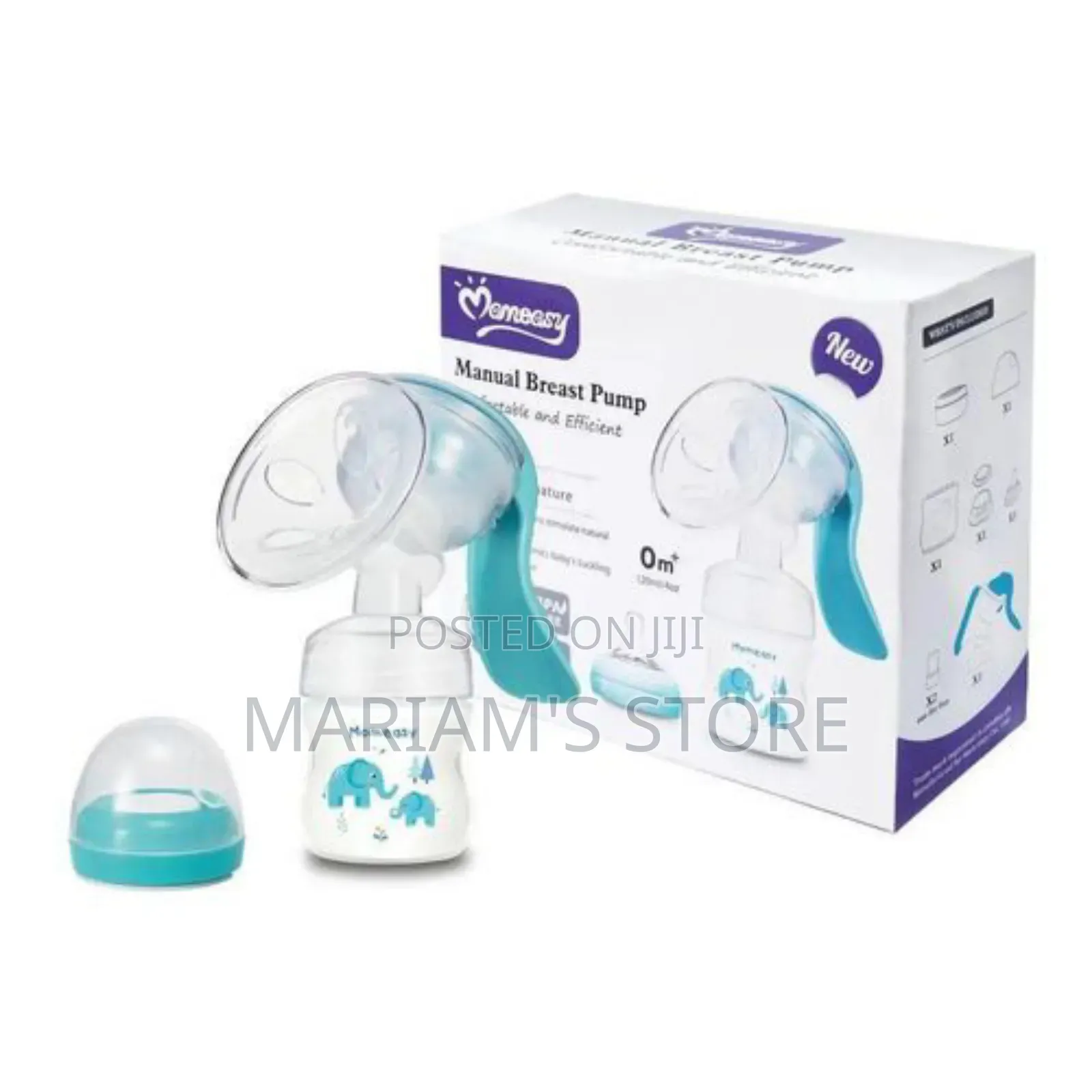Manual Breast Pump Powerful Suction Cup Milk Extractor Feeding Bottle
